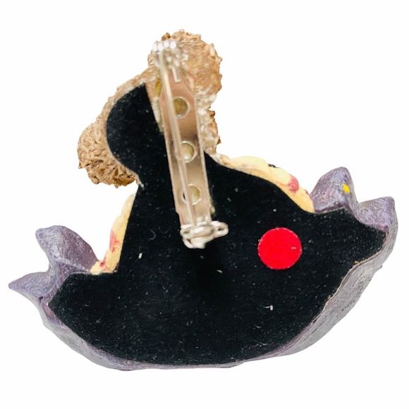 Genuine Boyds Bear Make Em Laugh Stripe Sweater Funny Clown Brooch Pin - Picture 2 of 3